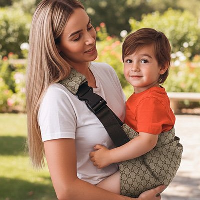 echarpe de portage bebe maman regarde son garçon