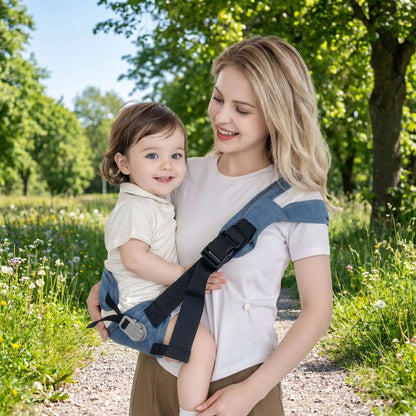 écharpe de portage confort ergonomique maman au parc avec bébé