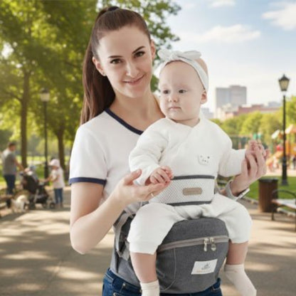 Porte bébé ergonomique portanova maman et bébé au parc
