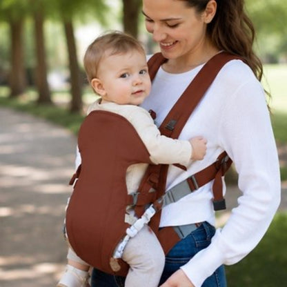 porte bébé petit voyageur bébé face à maman