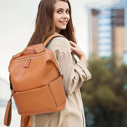 sac à dos à langer bébé marron