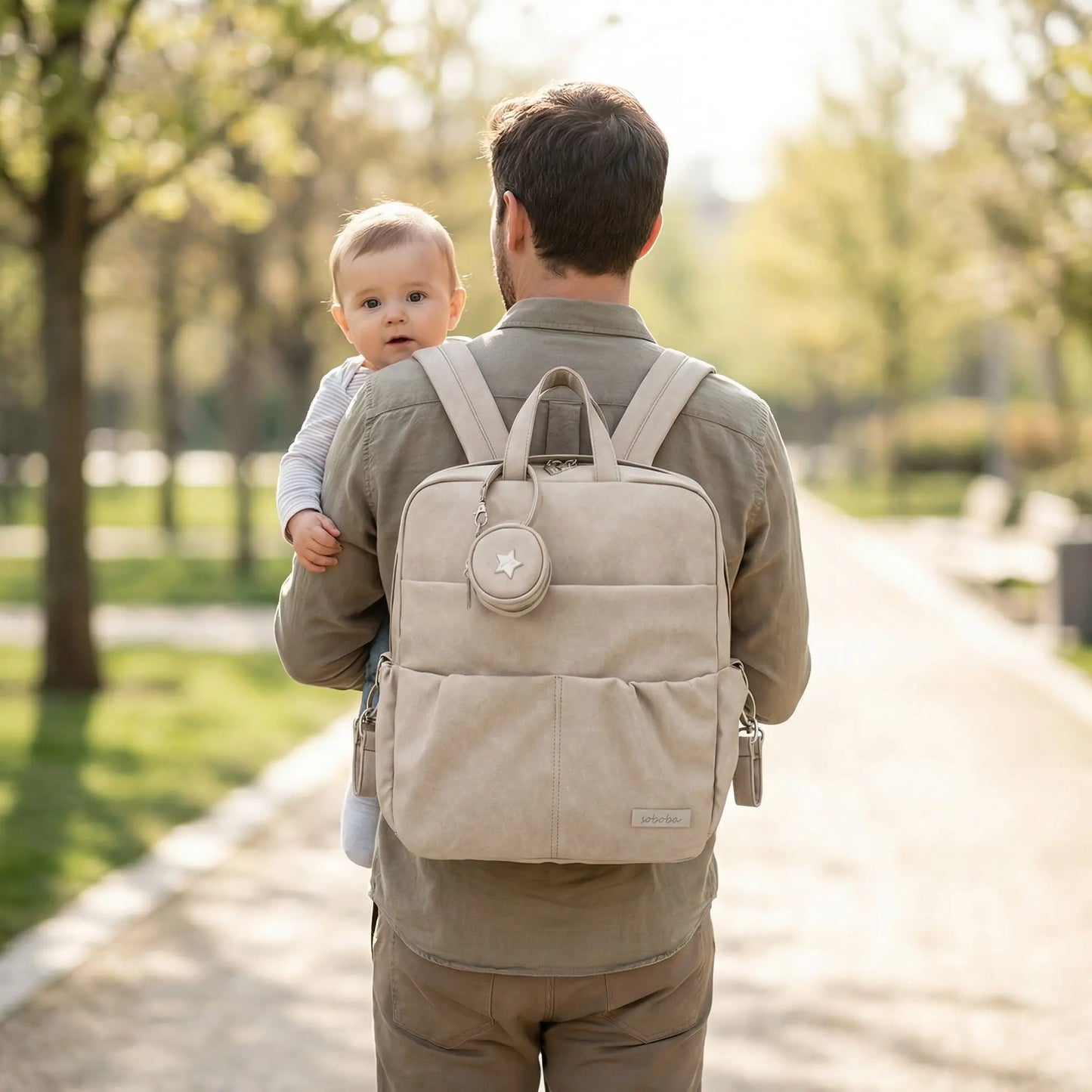 sac a langer a dos douce aventure papa avec bebe