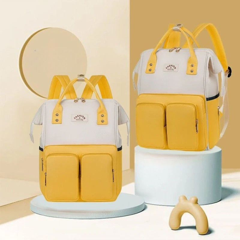 sac à langer bébé jaune organiseur pratique