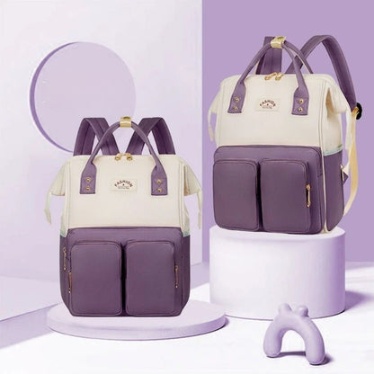sac à langer bébé mauve organiseur pratique