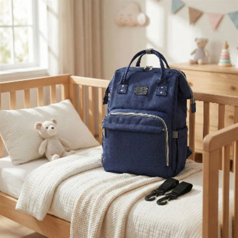 sac a langer bleu multifonction elegant